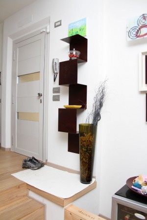 Libreria  "onda quadra" corten